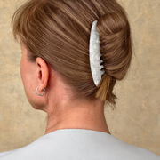 French-Style 5-Tooth Acetate Hair Comb – Vintage Updo Accessory for Twists, Buns & Half-Up Styles