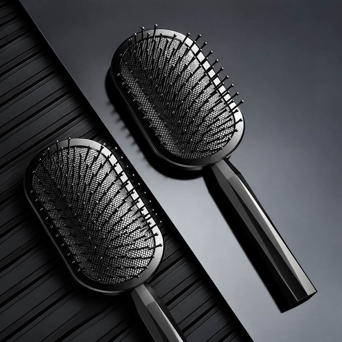 Cushion Paddle Hair Brush – Rounded-Tip Detangling & Smoothing Brush for Daily Hair Styling