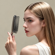 Scalp Massage Detangling Hair Brush – Slim Styling Brush with Rounded Tips for Everyday Grooming