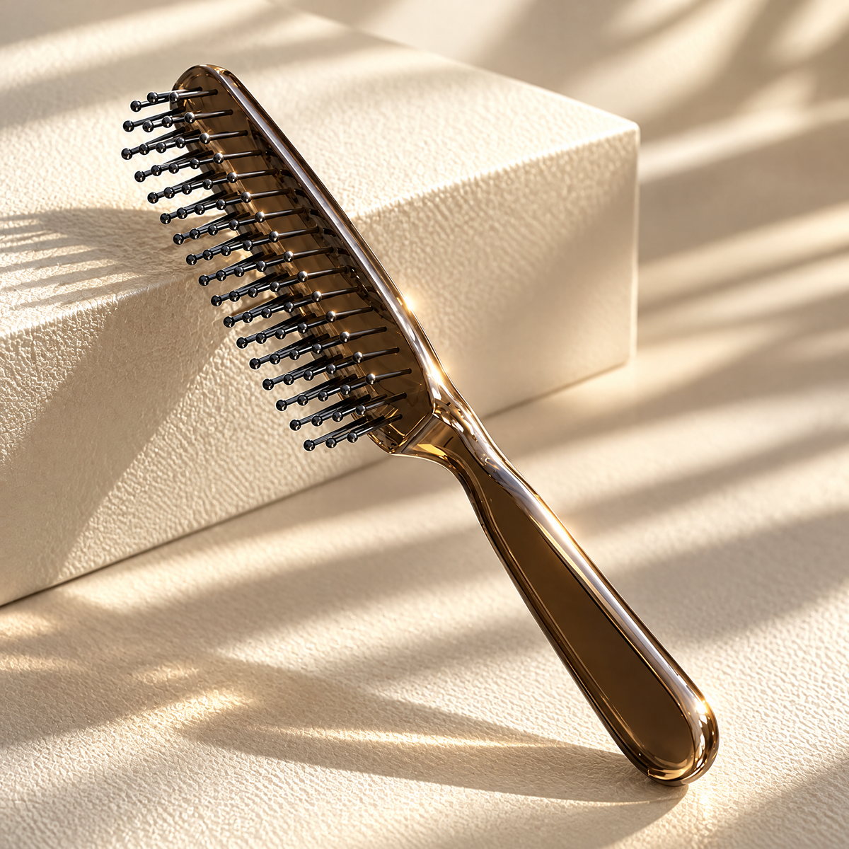 Scalp Massage Detangling Hair Brush – Slim Styling Brush with Rounded Tips for Everyday Grooming