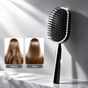 Cushion Paddle Hair Brush – Rounded-Tip Detangling & Smoothing Brush for Daily Hair Styling
